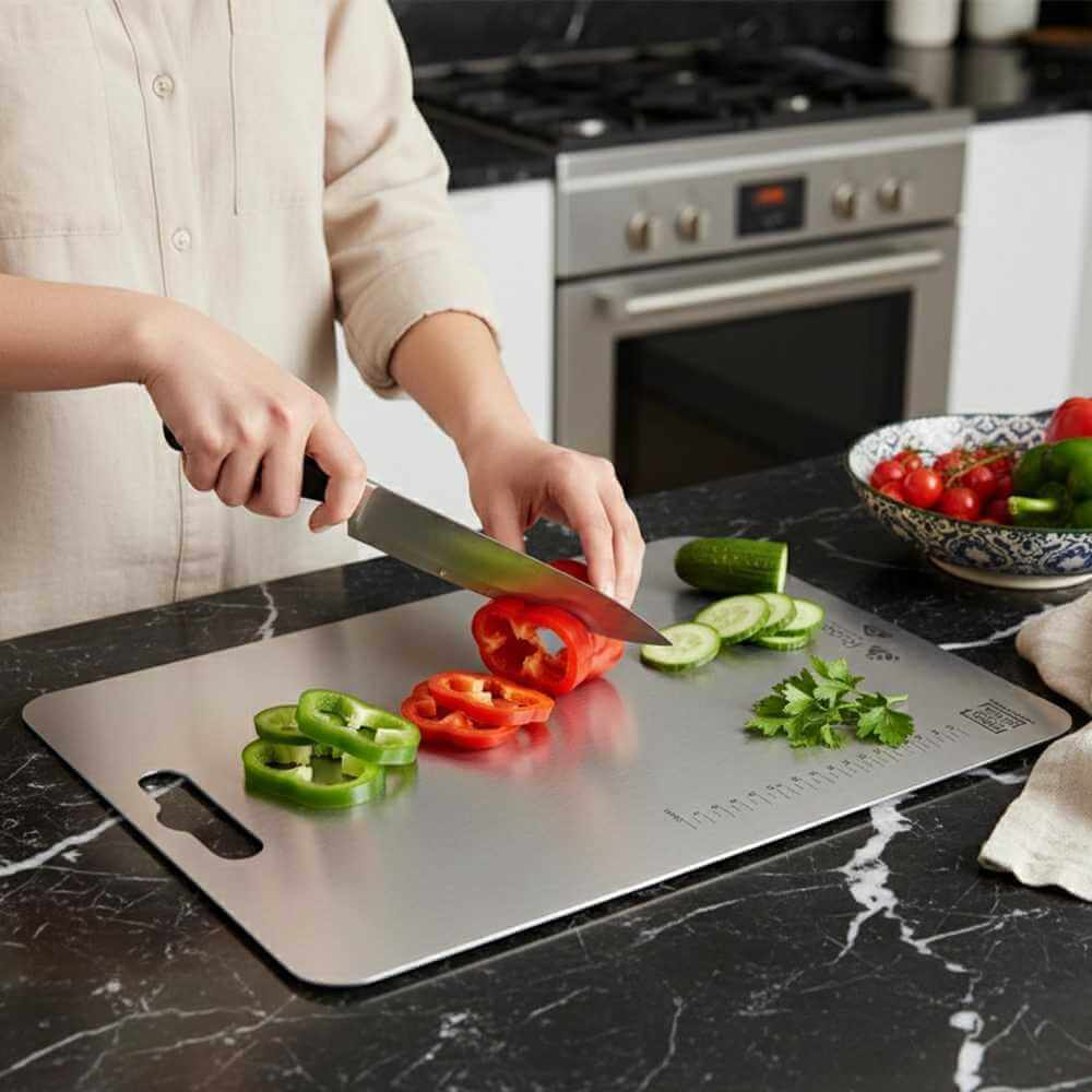 Stainless Steel Chopping Board for Kitchen